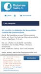 Mobile Screenshot of dictation-tools.de