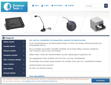 Tablet Screenshot of dictation-tools.de